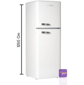 Resim Cool Life Çift Sistem Retro 138 12/24/220 V Bej Buzdolabı 