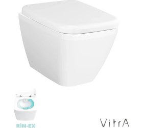 Resim Vitra Integra Square Kare Rimex Kanalsız Asma Klozet+Kapak+Gömme Rezervuar Set 