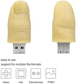 Resim BORLTER CLAMP 64 GB USB bellek, başparmak şeklinde bellek, ilginç USB flash sürücü, harici USB veri belleği, Thumb Drive 