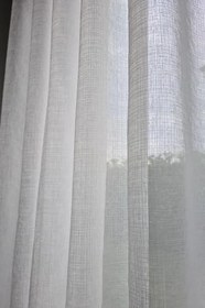 Resim DE'VOR PERDE Bambu Keten Beyaz Normal Pile (1-2,5),Ekru 100 X 260 