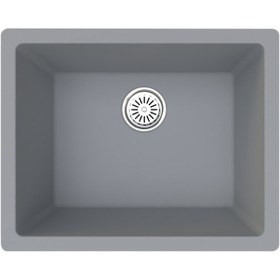 Resim Gradde Gri Tek Göz 44 x 55 CM T.Altı.Üstü.Sıfır Granıt Eviye Gr43 