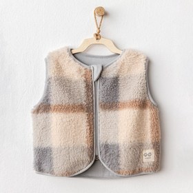 Resim Andywawa Erkek Bebek Kışlık Yelek Vest Welsoft Warm Heat Ekru - Ekru / 9-12 Ay 