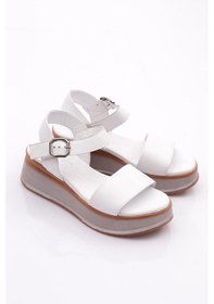Resim Dgn 1250 Kadin Sandalet 1250-2497-R0198 Beyaz 