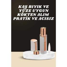 Resim Verto Kaş Bıyık ve Yüz Epilasyon Aleti ve Titreşimli Yüz Temizleme Masaj Aleti Ikili Set 