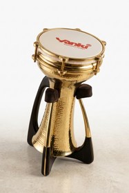 Resim YANKI BDR-05 El Dövme Bakır Darbuka Profesyonel Solo Sahne Serisi 