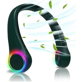 Resim Boyun Fanı, Mini Taşınabilir Fan, Boyun Fanı Turkuaz, 