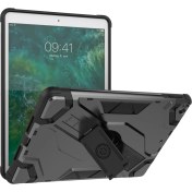Resim Pilanix Apple Ipad 9.7 2018 Kılıf Ultra Korumalı Çift Katmanlı Standlı Kapak Koyu Gri 