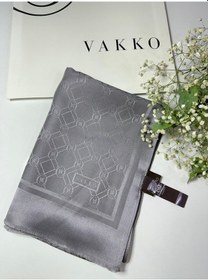 Resim Vakko 68x200 Jakarlı Saf İpek Şal - 05491 - 68x200 / Gri Gri 