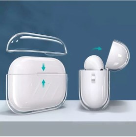 Resim Apple Uyumlu AirPods Pro 2 Kilif Seffaf Kristal Silikon 360 Tam Koruma 561422679 