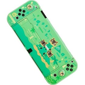 Resim Nintendo Switch Oled Bölünmüş Hepsi Bir Arada Koruyucu Kılıf Animal Crossing 