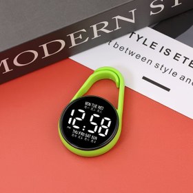 Resim 1 Adet Kadın Minimalist Dijital Saat - Neon Yeşil Akademik - Hafif Silikon Kayış - Kolay Okunur LED Ekran - Öğrenciler, Profesyoneller için Günlük Kullanım & Resmi Etkinlikler ile Uyumlu, Şık ve Dayanıklı Zamanölçer 