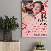 Resim 14 Şubat Hediyesi Romantik Kanvas Tablo 