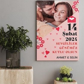 Resim 14 Şubat Hediyesi Romantik Kanvas Tablo 