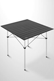 Resim Box&Box Alüminyum Katlanabilir Kamp ve Piknik Masası Omuz Askılı Taşıma Çantasıyla XL Siyah 