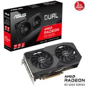 Resim ASUS DUAL-RX6600-8G-V2, 8Gb, 128Bit, GDDR6, 1xHDMI, 3xDP, GAMING Ekran Kartı 