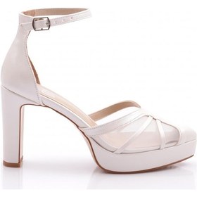 Resim Dgn 213 Kadin Bilekten Bağlama Topuklu Ayakkabi SEDEF 