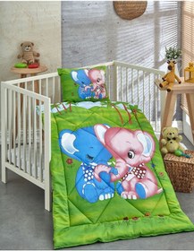 Resim Komfort Home Ranforce Bebek Yorgan Seti Pamuk / V23 