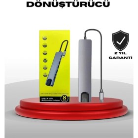 Resim 4K HDMI Çıkışlı, Gigabit Ethernet'li Usb‑c Çoklu Port Hub 