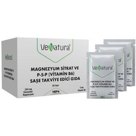 Resim Venatura Magnezyum Sitrat P-5-P Vitamin B6 60 Saşe 