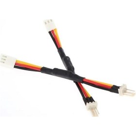 Resim Robizstore-3 Pin Fan Kablosu Hız Yavaşlatıcı Dirençli 10Cm Bilgisayar Cpu 