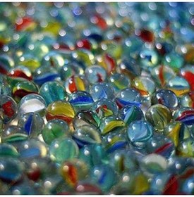 Resim Royaleks 100 Adet Karışık Renk Cam Misket Bilye Oyuncak Cam Bilya Gülle 