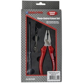 Resim İzeltaş 30512 Pense ve Kontrol Kalemi 2li Set Anahtarlık 