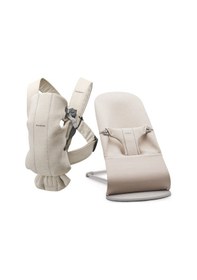 Resim Babybjörn 2'li Set Bliss Ana Kucağı & Kanguru Mini 3d Jersey Light Beige 