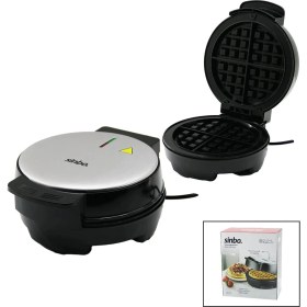 Resim Belçika Waffle Makinesi Elektrikli 4 Waffle - Yapışmaz Döküm Plaka Paslanmaz Çelik Üst Kaplama SSM-2591 (4887) 
