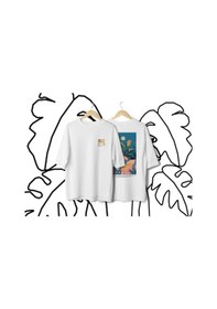Resim Samsara Serisi No:2 T-shirt - Beyaz 
