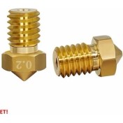 Resim Roba 0.5mm x 1.75MM M6 Prinç Nozzle 3D Yazıcı Printer 1.75MM Filament Uyum Mk8 Cr-10 CR-10S Ender 