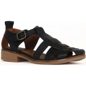 Resim Bueno Shoes Siyah Deri Kadın Topuklu Sandalet 01WE2200 01WE2200 