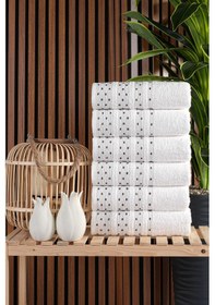Resim White 6 Adet 50 90 Desenli Havlu Havlu Havlu Seti El Yüz Havlusu Çeyiz Havlusu Beyaz 