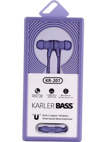 Resim Karler Bass KR-207 Mıknatıslı Kablolu Kulaklık - Mor 380113 