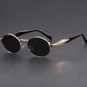 Resim 1 adet Kadınlar için Oval Altın Koyu Kahverengi Metal Erkekler Moda Gözlükleri Günlük Hayat ve Sevgililer Günü İçin Zarif Tasarım ve Anlamlılık Asla Eskimeyen Popüler Tasarım Trendy Her Şeye Uygun Yeni Trendy Tüm Yüz Şekillerine Uygundur 