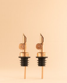 Resim Fhilli 2'li Otomatik Paslanmaz Çelik Yağdanlık Ve Şişe Ucu Servis Aparatı Damlatmaz Tıpa 