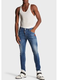 Resim Dsquared2 Erkek Kot Pantolon S74lb1471 S30342 470 Lacivert 