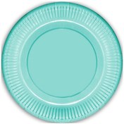 Resim Makaron Karton Tabak. 23 CM x 8 Adet - Yeşil 