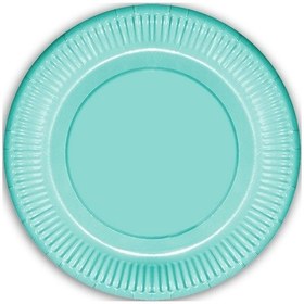 Resim Makaron Karton Tabak. 23 CM x 8 Adet - Yeşil 