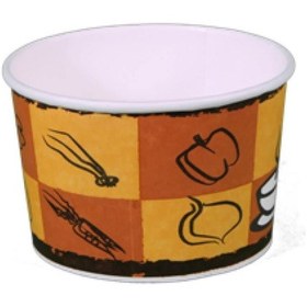 Resim Çorba Kasesi Kapaksız 100 Adet Çok Renkli 