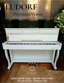 Resim Ludorf Premium Vision Piyano Yüksek Konsol 88 Tuşlu Çekiç Aksiyon Dijital Konsol Piyano 