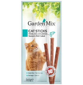 Resim Gardenmix Somonlu Kedi Stick Ödül 3 5 Gr 