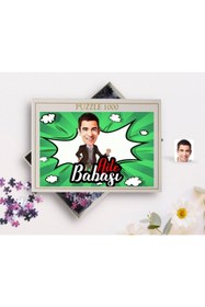 Resim Bk Gift Kişiye Özel Aile Babası Karikatürlü 1000 Parça Profesyonel Puzzle-1 