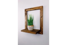 Resim Umut Ahşap Pencere Duvar Raf. 