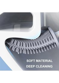 Resim Life Silikon Esnek Beyaz Renk Tuvalet Fırçası Mıt1039 Siyah 