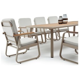 Resim Erinöz Milano Masa Bella Sandalye Takımı - Kum Rengi - 100x230cm Kum Rengi 