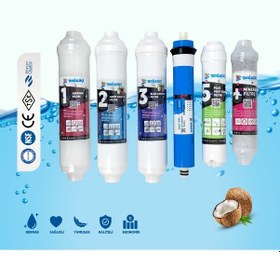 Resim Su Arıtma Cihazı İnline 6 Lı Filtre Seti 