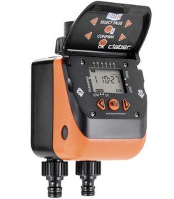 Resim Claber 8410 Aquadue Duplo Evolution İki Çıkışlı Sulama Zamanlayıcı 