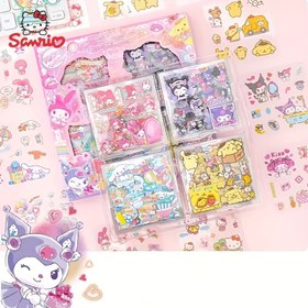 Resim Özel Teklif Sanrio 1 Adet Hello Kitty & Friends 20 PET Sticker - Su Geçirmez Karikatür ve Hayvan Tasarımlı, Scrapbooking, DIY Projeleri ve Su Şişleri için Benzersiz Sticker Koleksiyonu 