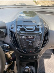 Resim Ford Courier Konsol Kaplama Full Set Parlak Siyah Renk 