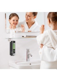 Resim Mainshop 1 Adet Siyah Sıvı Sabunluk Plastik 400 Ml Duş Jeli Şampuan Şişesi , Hastane, Banyo, Mutfak M-52 Siyah 